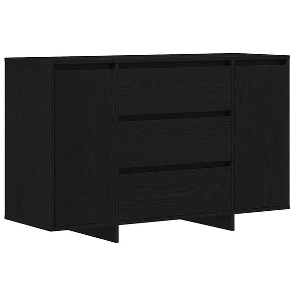 vidaXL Sideboard Black Oak 47.24 x 16.14 x 29.53 in Engineered Wood