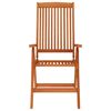 vidaXL Garden Chair Set of 4 Solid Wood Eucalyptus Wood with Oil Finish