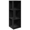 vidaXL Corner Cabinet Black Engineered wood Compact Corner Cabinet