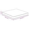 vidaXL Table Top Bamboo 24x24 in Rounded corners surface Table Top