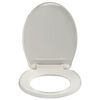 vidaXL Soft-Close Toilet Seat Light Grey Oval