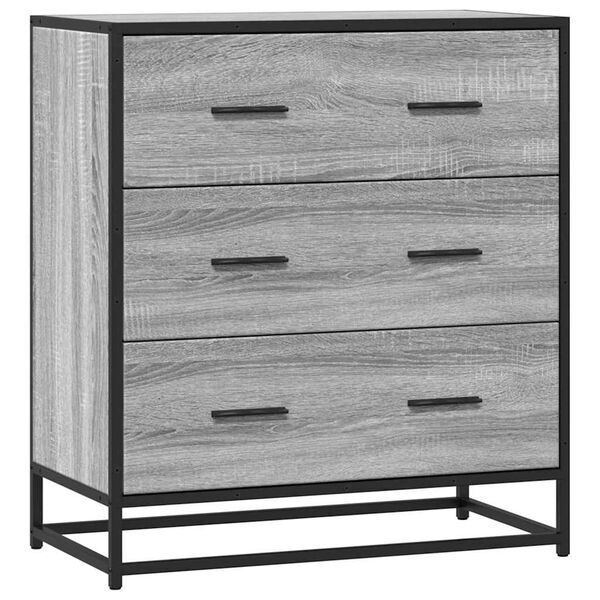 vidaXL Sideboard Grey sonoma Engineered wood Medium