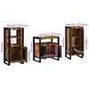 vidaXL Bathroom Furniture Set with Drawer 3 pcs Solid Reclaim Wood