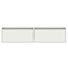 vidaXL TV Cabinet White Engineered Wood 39.4 in x 14.0 in x 9.8 in