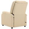 vidaXL Massage Chair Cream Polyester fabric and metal Medium
