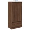 vidaXL Cabinet Brown Oak Engineered Wood 21.9 x 13.4 x 47.0 in