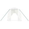 vidaXL Greenhouse White Polyethylene, Galvanized Steel Large