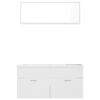 vidaXL Bathroom Furniture Set White Engineered wood Fits standard bathroom
