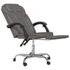 vidaXL Reclining Office Chair Grey Faux leather, metal, plywood, foam
