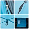 vidaXL Camping Tent 4-Person Blue Quick Release