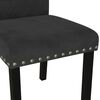 vidaXL Dining Chairs 6 pcs Black Velvet