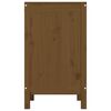 vidaXL Laundry Box Honey Brown 17.3x17.3x29.9" Solid Wood Pine