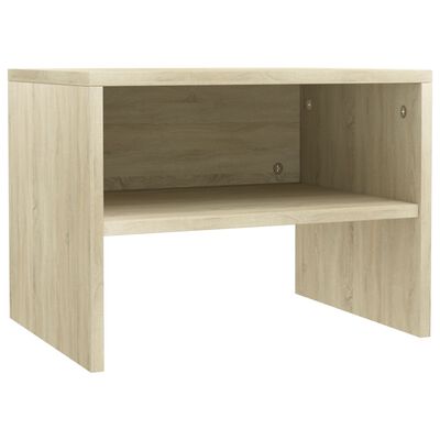 vidaXL Bedside Cabinets 2 pcs Sonoma Oak 15.7"x11.8"x11.8" Engineered Wood