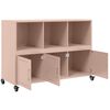 vidaXL Sideboard Pink Cold-rolled steel Medium Sideboard Rectangular