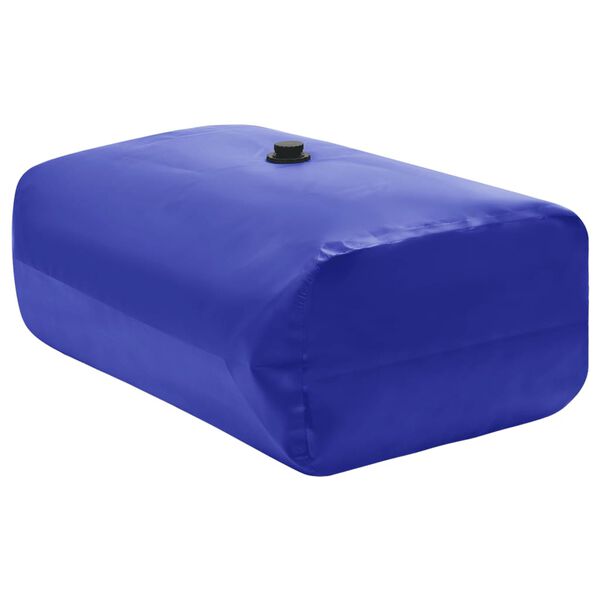 vidaXL Water Tank Blue PVC Large Rollable Water Tank Rectangular