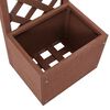 vidaXL Trellis Planter Brown Wood-Plastic Composite (WPC)