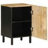 vidaXL Bathroom Cabinet Black Solid mango wood Compact Bathroom Cabinet