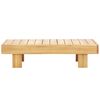vidaXL Coffee Table Teak look Solid acacia wood 39.4x23.6x9.8 in Durable