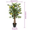 vidaXL Artificial Lemon Tree Green and Yellow