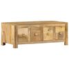 vidaXL Coffee Table Natural Mango Wood Solid Mango Wood 35.4x19.7 in