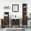 vidaXL Bathroom Cabinet Set Brown Oak