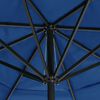 vidaXL Garden Parasol Azure Blue Polyester with PA coating Large