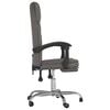 vidaXL Reclining Office Chair Grey Faux leather, metal, plywood, foam