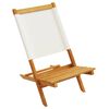 vidaXL Garden Chair Set of 4 Cream White