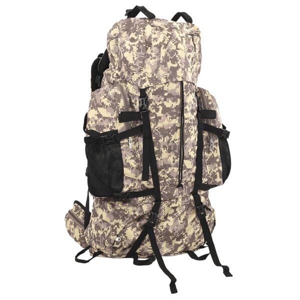 vidaXL Hiking Backpack Camel Brown Camouflage 26.4 galOxford Fabric