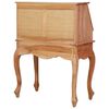 vidaXL Secretary Desk Natural Solid mahogany wood Compact Secretary Desk