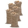 vidaXL Jute Sacks 5 pcs 25.6x53.1" 100% Jute 220 gsm