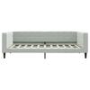 vidaXL Daybed with Trundle without Mattress Light Gray 39.4"x74.8"