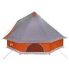 vidaXL Family Tipi Tent Folding Grey and Orange 400 x 346 x 250 cm