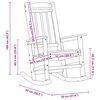 vidaXL Garden Rocking Chair Navy Blue 92 x 70 x 108cm HDPE