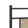 vidaXL Bed Frame Sonoma Oak Engineered wood and steel Single Bed Frame