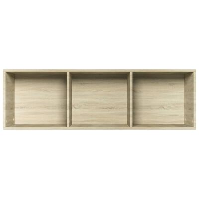 vidaXL Book Cabinet/TV Cabinet Sonoma Oak 14.2"x11.8"x44.9" Engineered Wood