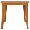 vidaXL Garden Table Natural Acacia Solid Acacia Wood 33.5 x 33.5 in