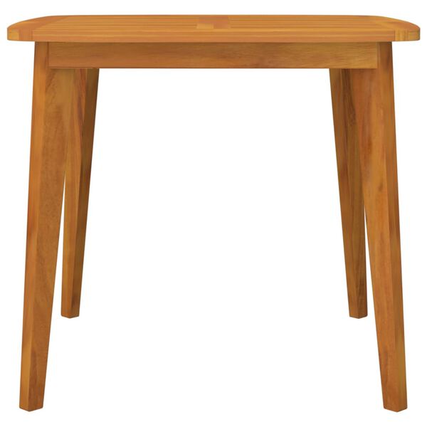 vidaXL Garden Table Natural Acacia Solid Acacia Wood 33.5 x 33.5 in