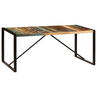vidaXL Dining Table 70.9"x35.4"x29.5" Solid Reclaimed Wood