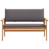 vidaXL Garden Bench with Cushion Brown Solid Acacia wood
