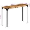 vidaXL Console Table Brown Solid Mango Wood, Iron Medium Durable