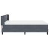 vidaXL Box Spring Bed Dark Grey 78.74 x 62.99 in Polyester