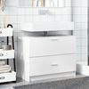 vidaXL Sink Cabinet White Engineered wood Medium Bathroom Cabinet