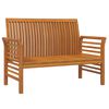vidaXL Garden Lounge Set Cream White Solid Acacia wood 2-seater
