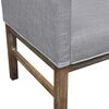 vidaXL Sofa Bench Light Grey Rubberwood, Polyester Medium Durable