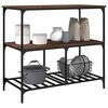 vidaXL Kitchen Trolley Brown Oak 39.4"x19.7"x37.4" Engineered Wood