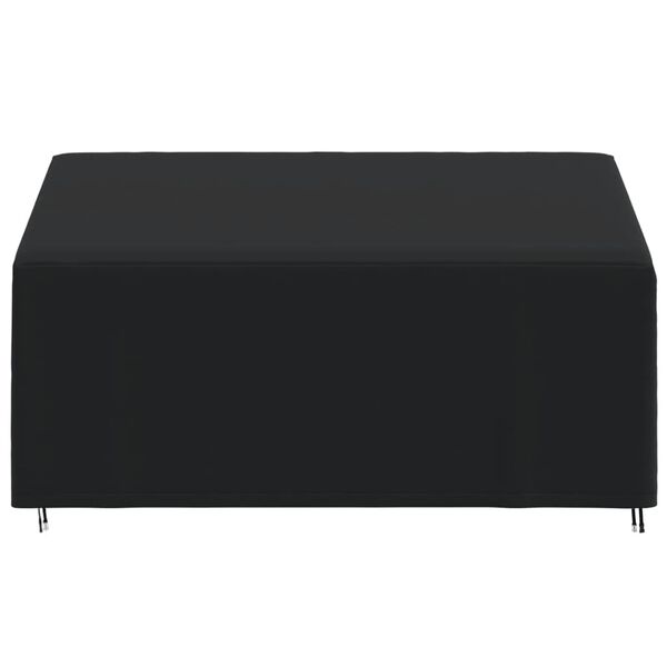 vidaXL Bench Cover Black 420D Oxford fabric with PU coating 3-seater