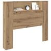 vidaXL Headboard Artisan Oak 47.24 x 5.91 x 40.75 in Engineered Wood