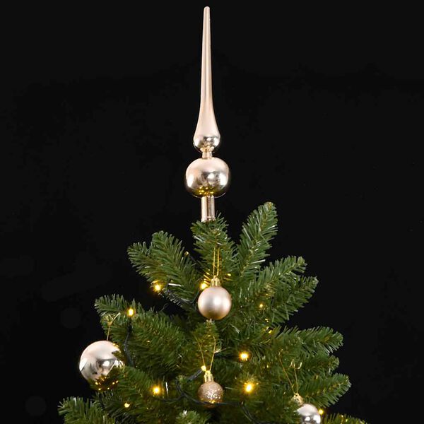 vidaXL Artificial Hinged Christmas Tree 300 LEDs & Ball Set 118.1"