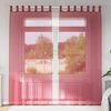 vidaXL Voile Curtains with Loops 2 pcs Wine Red 55.1x96.5"